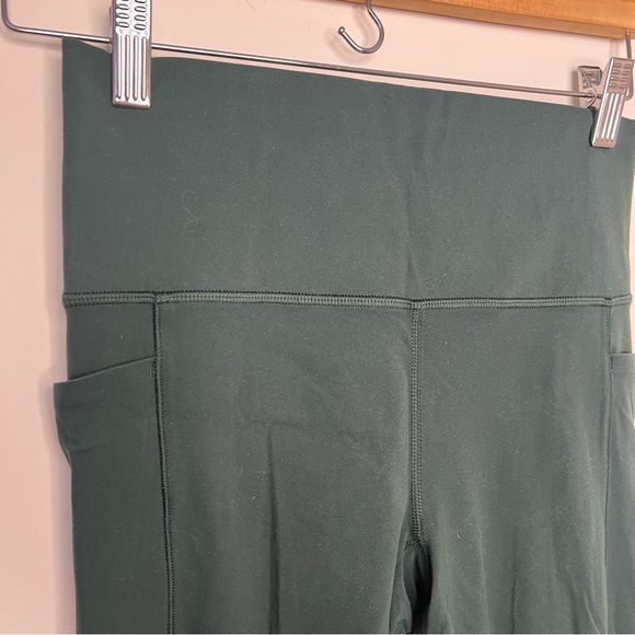 Athleta Salutation Stash Pocket II Tight Legging dark green sz small - Picture 4 of 12